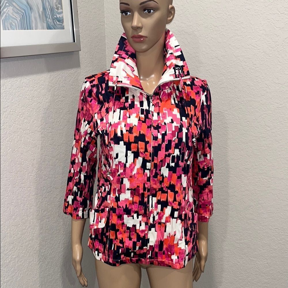 Vintage Erin London-Colorful Abstract Print Jacket